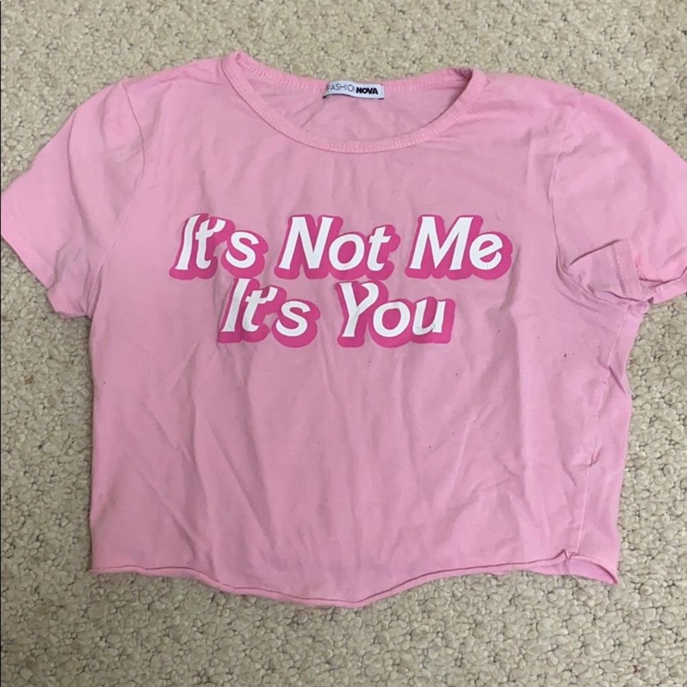 Pink fashion nova shirt
